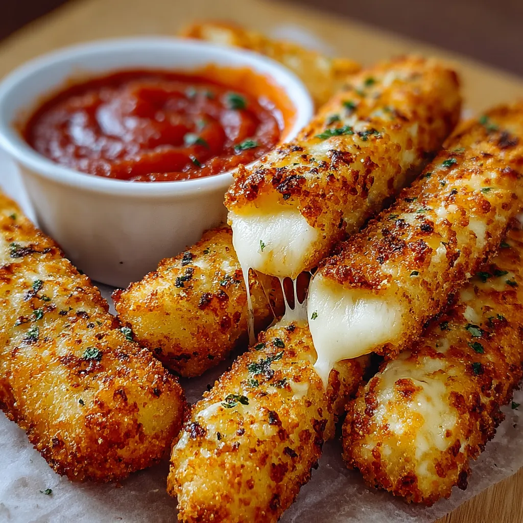 A bowl of marinara sauce with cheese sticks.