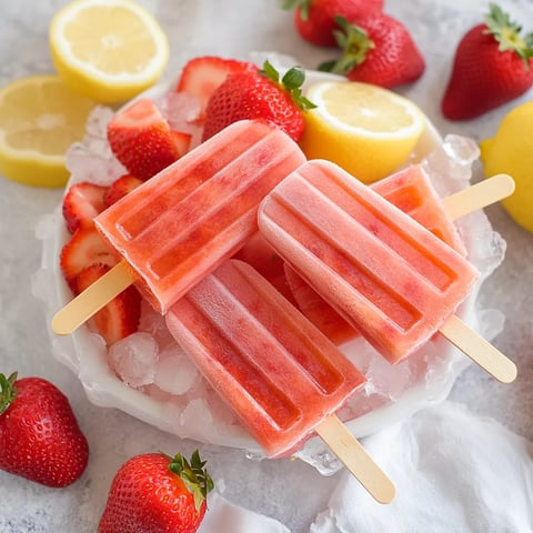 A bowl of fruit with strawberries and lemons.